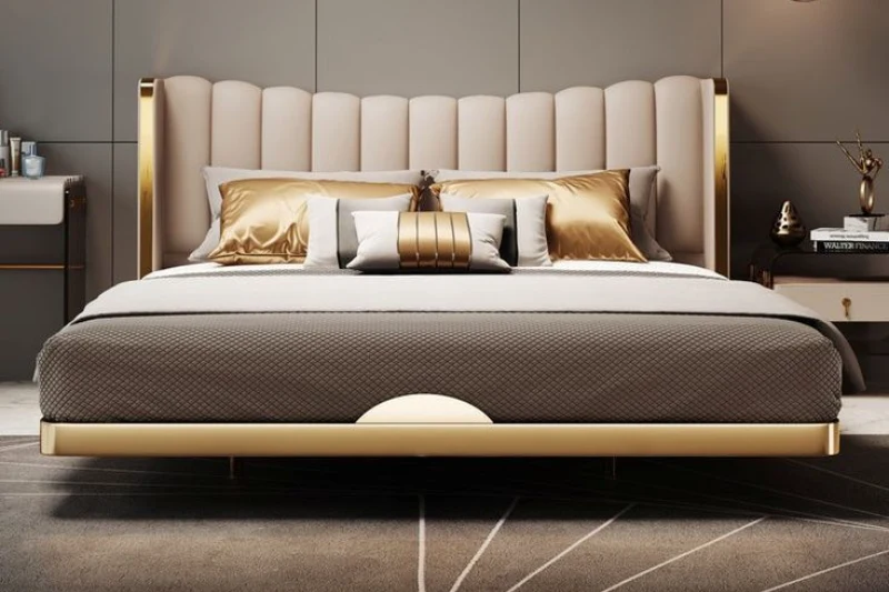 Handcrafted wooden bed