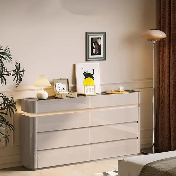 Modern wooden drawer cabinet