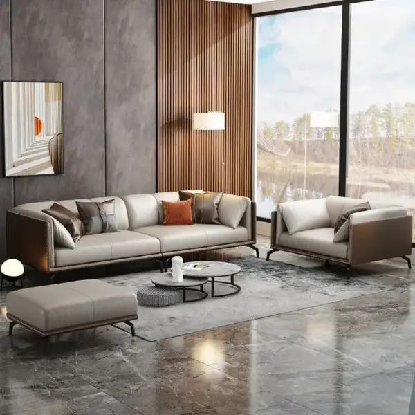 Leather sofa set_